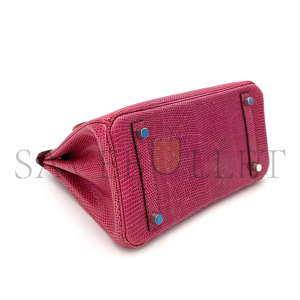 H**mes birkin 25 fuchsia lizard phw (25*18*14cm)